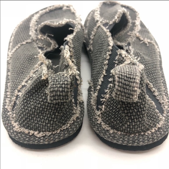 Op slip on gray distressed flat shoes - Picture 3 of 6